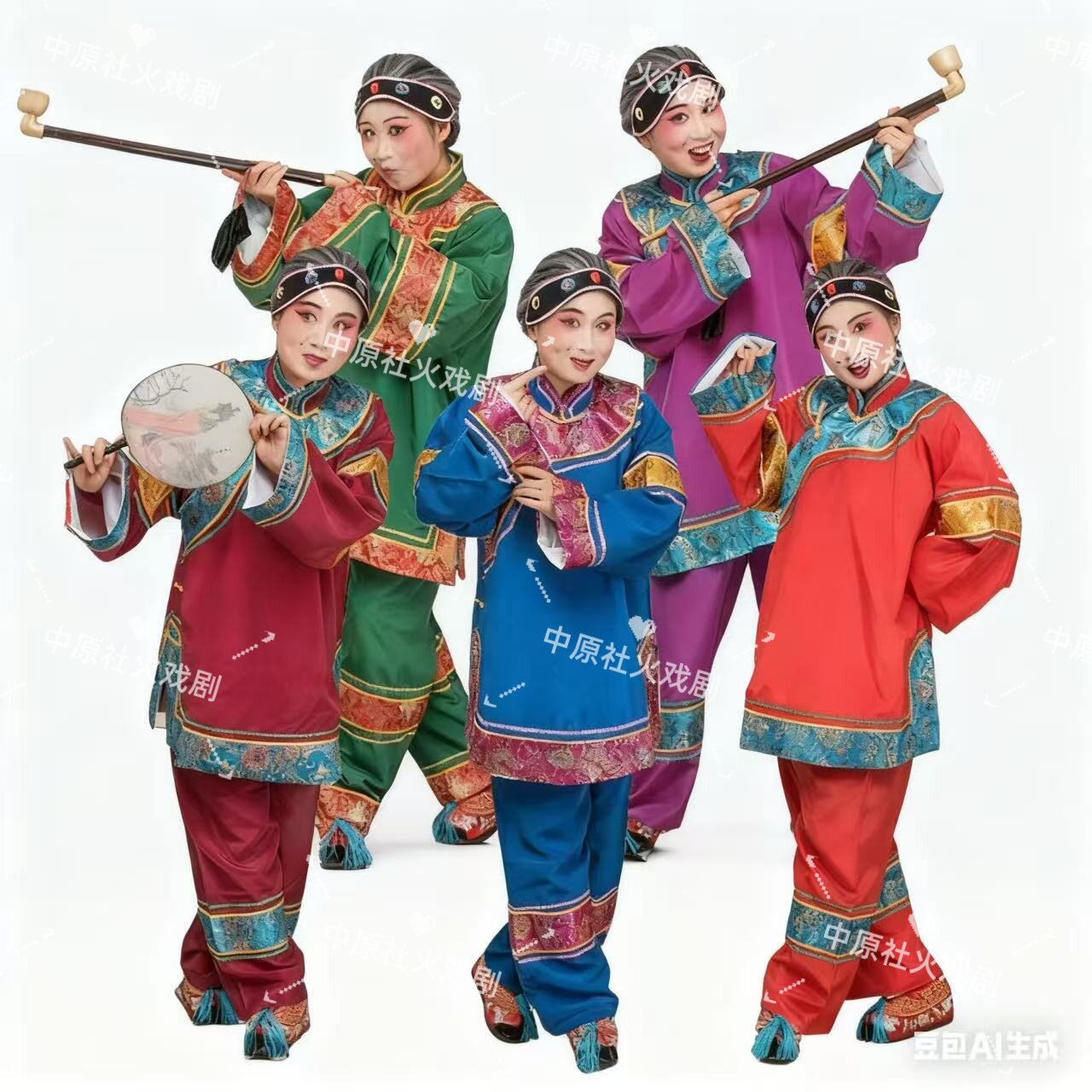 媒婆服装戏曲古装演出服地主婆花媒婆中老年广场秧歌