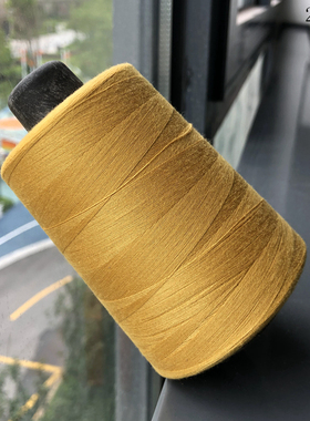缝纫线402细线大卷5000米宝塔线纯涤纶缝纫机高速线锁边平车黄色3