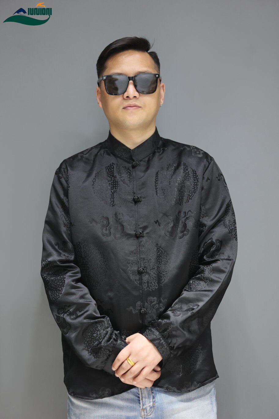 2023 NEW VERTICAL BUCKLE NEW CHINESE STYLE MENS SPRING AND SUMMER TIBETAN JACKET SINGLE LAYER TIBETAN CLOTHING SIMPLE TIBETAN JACKET THIN TOP