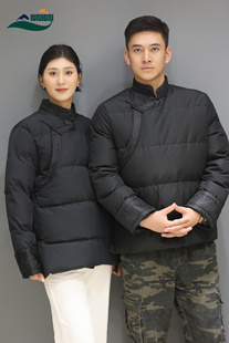 加厚羽绒服藏式 藏装 外套复古潮流百搭 民族服装 2024款