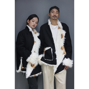 2021年新款冬藏服外套男生加厚加毛藏装黑色藏衣托卡米白色卡其色