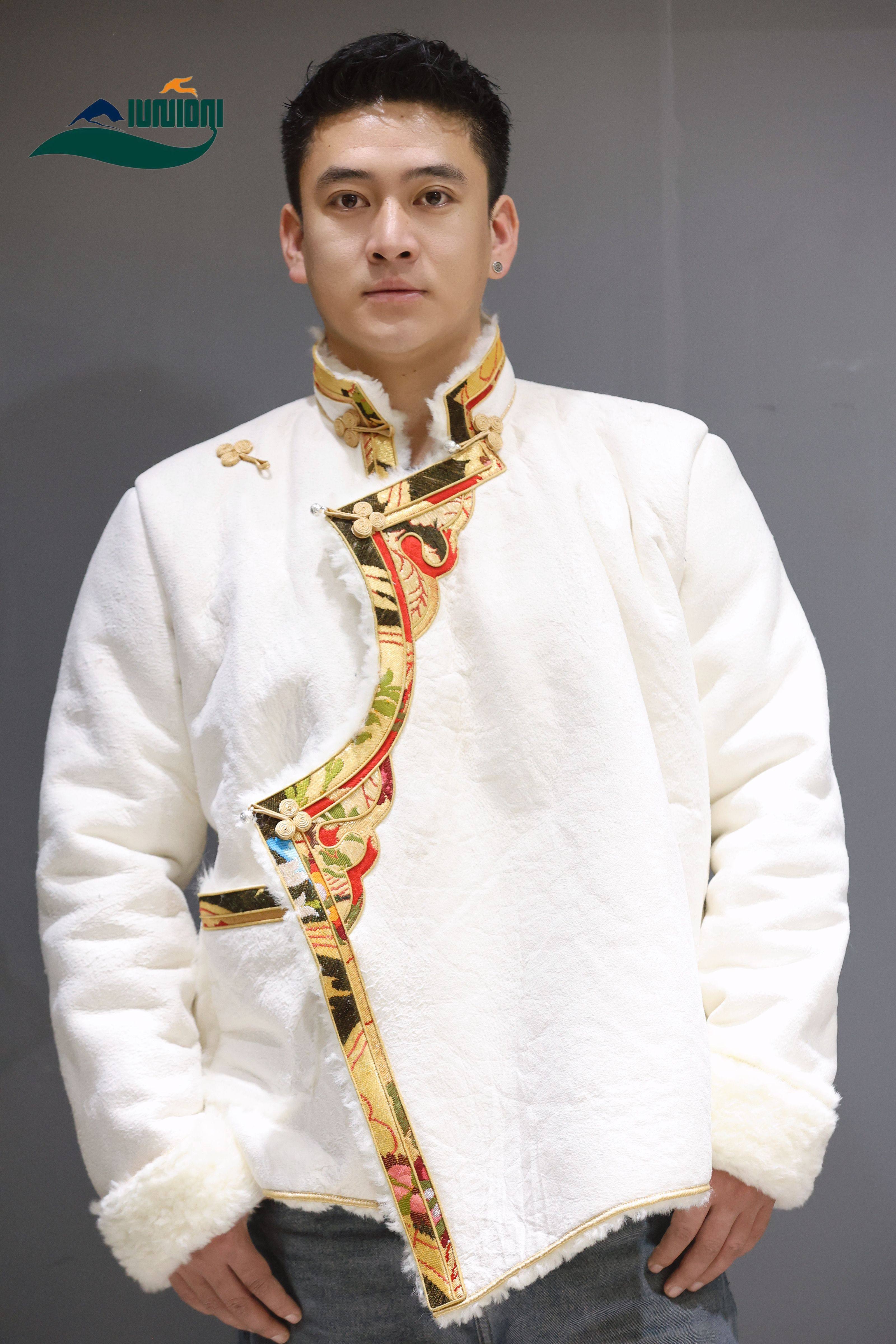 羊皮毛一体羊皮羊毛藏族男加厚外套冬季新款藏装刺绣藏式上衣藏服,男装,其他民族服装,淘宝优惠券,粉丝福利购,淘宝优惠卷