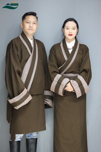 藏袍男装藏服女装康装2023新款时尚不丹服情侣装结婚照藏装