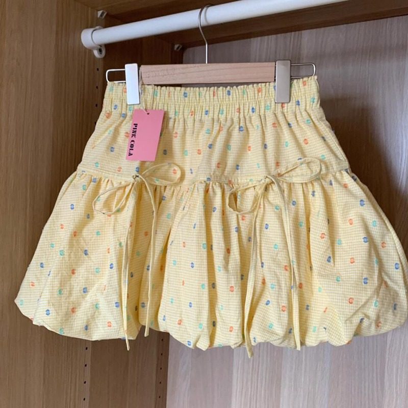 大码胖mm甜美波点松紧高腰花苞裙女夏百褶裙子a字蛋糕半身裙短裙,女装/女士精品,大码半身裙,淘宝优惠券,粉丝福利购,淘宝优惠卷