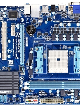 Gigabyte/技嘉 A75M-D2H FM1主板支持 641全固态电容主板