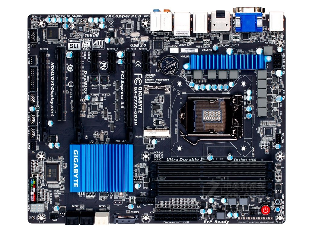 gigabyte/技嘉 z77x-ud3h主板1155针支持i3 i5 i7全系列豪华大板