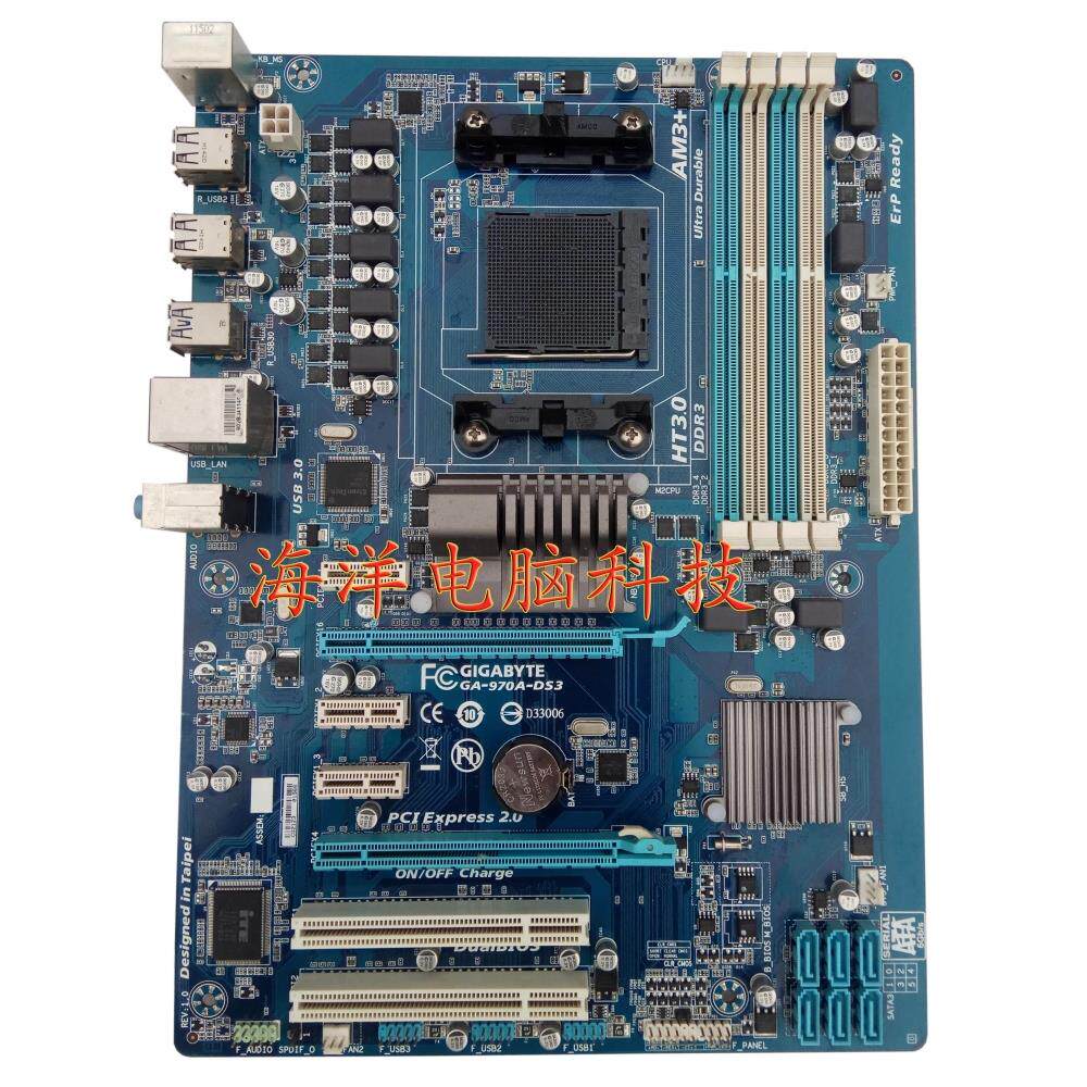 gigabyte/技嘉 970a-ds3 ds3p八核 推土机 开核全固态超870 970