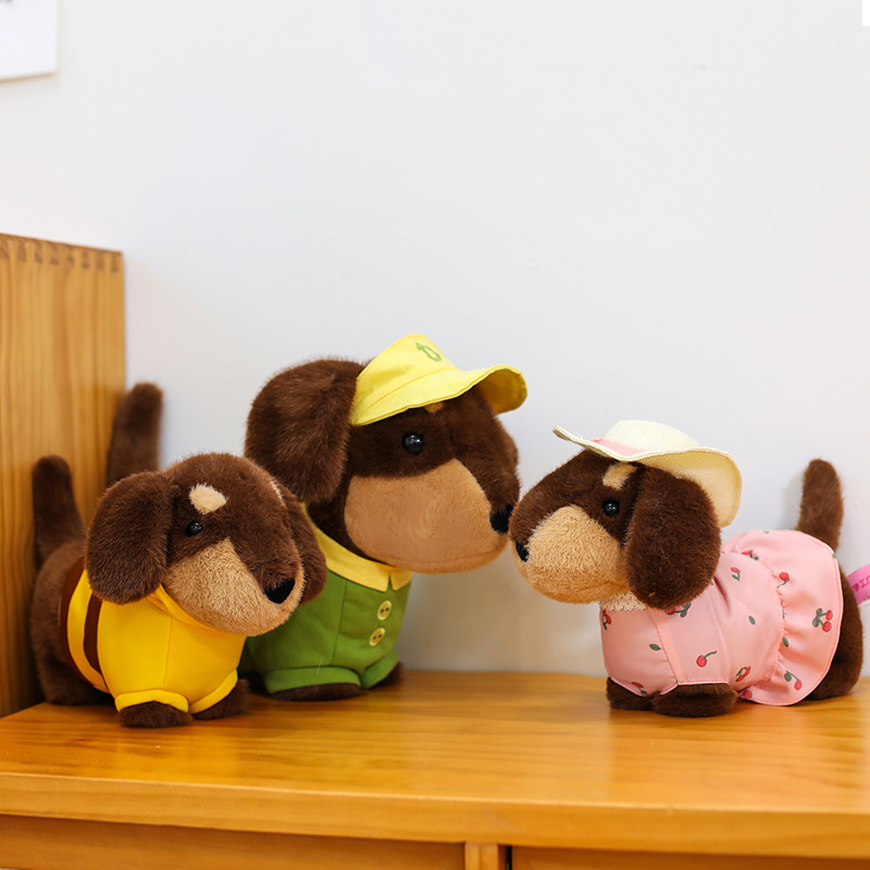 新款腊肠犬毛绒抱枕公仔礼物