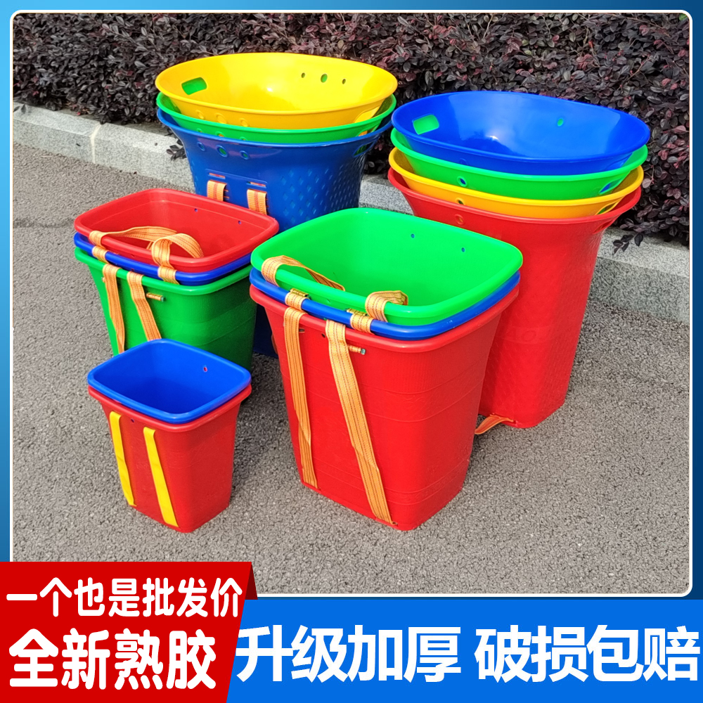 塑料背篓家用背筐农村赶集大号买菜熟胶农用竹编特大号加厚不漏水