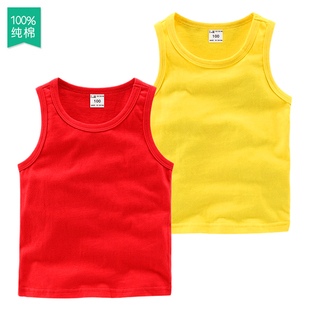 男童2女童3夏装4宝宝5儿童6纯棉7岁8黑白9红黄蓝绿色10无袖11背心