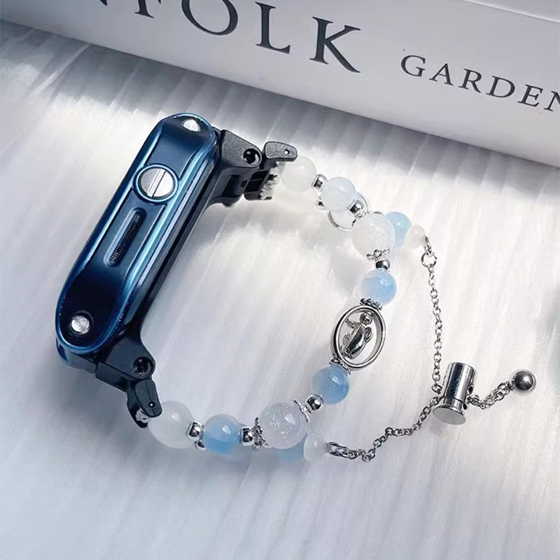 海洋之心海豚diy手链适用华为儿童手表表带5X/5XPro/3Pro/4Pro/3X