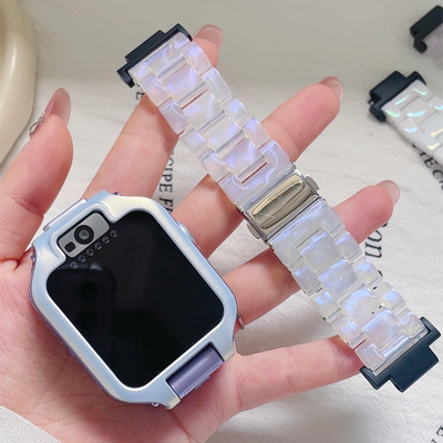 遇光渐变适用华为儿童电话手表5表带5X/5Xpro透明保护壳4X/4Pro/3