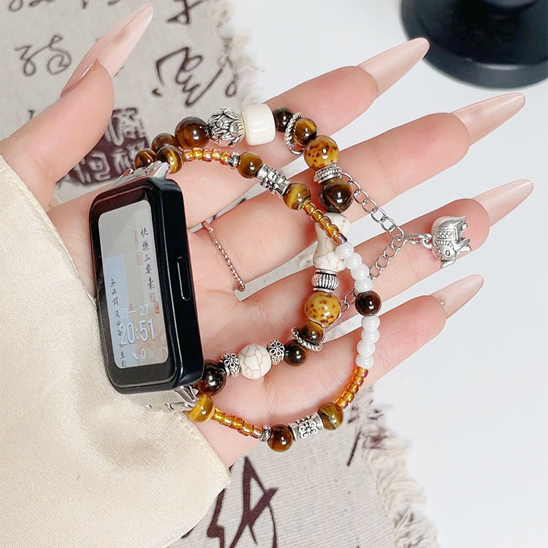 新品复古小吉象diy手链腕带适用华为手环9/8/7表带band8/7智能运