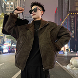 A222/P188控258结构款皮毛一体加厚外套男3，女装短外套，电商A256