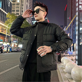 A213/P135控175翻领麦穗纹皮棉衣上衣翻领外套男1，男装棉衣，电商A256