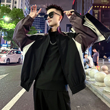 J178/P118控158插肩袖拼色运动风立领上衣夹克痞帅小伙外套男2，男装夹克，电商A256
