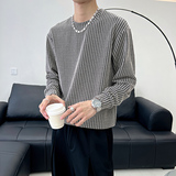 B133/特P68控98潮牌简约格子帅气百搭卫衣秋冬套头长袖男黑无头，男装卫衣，电商A256