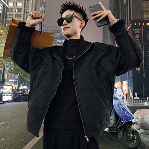 A222/P188控258结构款皮毛一体加厚外套男3图片