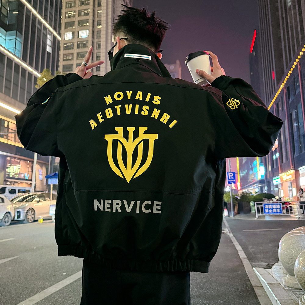 J189/P138控188飞行服印花夹克外套男，男装夹克，电商A256