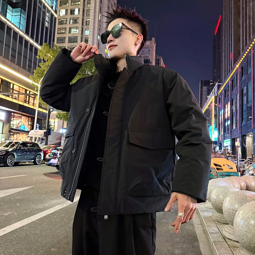 A218/P258控338新中式标90羽绒服男士上衣保暖外套1，男装羽绒服，电商A256