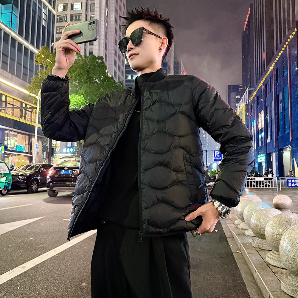 A202/P138控178标90绒棒球领行线羽绒内胆排骨服外套上衣男1,女装短外套,电商A256