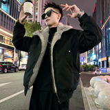 A212/P158控208两面穿座山雕毛领棉衣上衣翻领外套男1，男装棉衣，电商A256