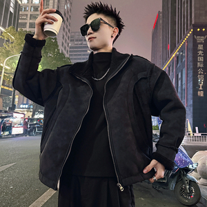 A222/P188控258结构款皮毛一体加厚外套男1图片