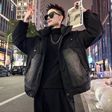 A220/P318控418连帽牛仔拼接90羽绒服男士上衣加厚保暖外套，男装羽绒服，电商A256