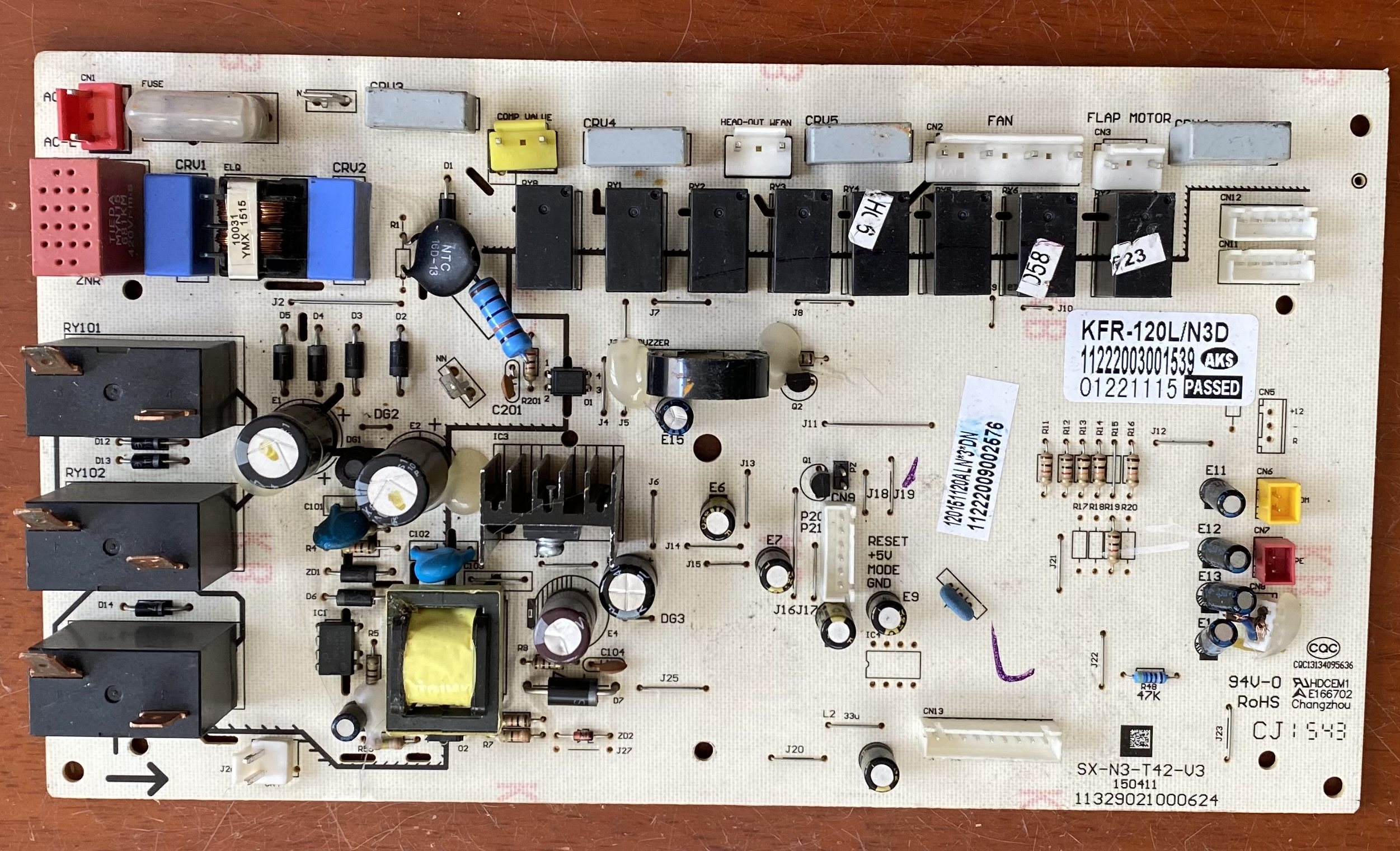 奥克斯空调電脑版sx-n3-t42-v3主版 柜机主版kfr-120l/n3d