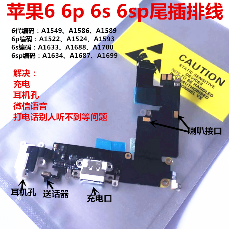 ÊÊÓÃiphoneÆ»¹û6´úβ²å6pÅÅÏß6sËÍ»°Æ÷6sp³äµç¿Ú²å¿××ܳÉÔ×°plus