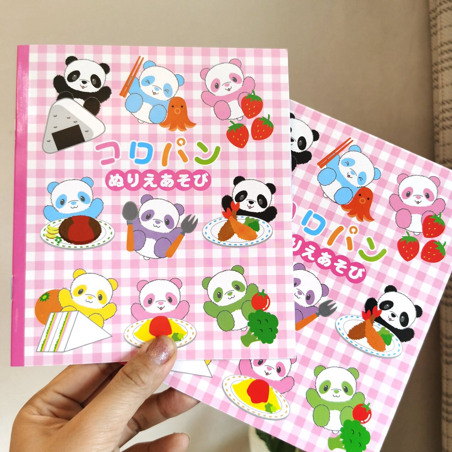 出口日本儿童涂鸦画画 填色益智图画填色本笔记本鼓励奖励礼物