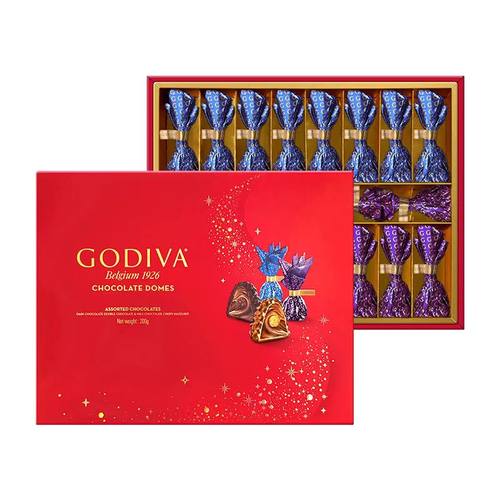 GODIVA歌帝梵巧克力臻粹20颗礼盒生日情人节圣诞节礼物送礼