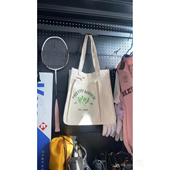 2025新款 羽毛球帆布包女包大容量单肩手提通勤包百搭休闲大学生包