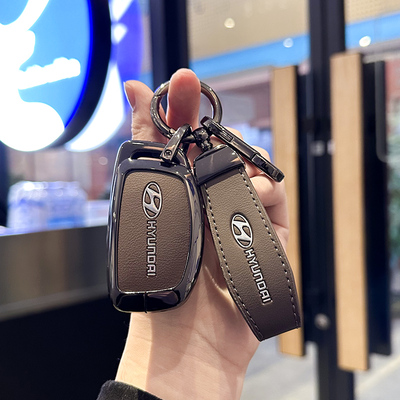 北京现代钥匙包名画Ix35Ix25凌东凌东途胜索纳塔9合金保护罩紧固