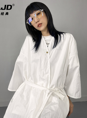 美发店客袍染发衣服理发店高档烫染顾客服剪发和服网红款定制LOGO