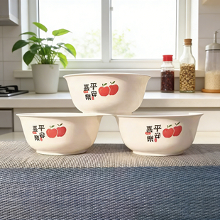 可降解稻壳碗一次性饭碗家用碗筷耐高温加厚加硬小碗聚餐户外餐具