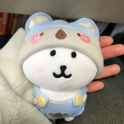 13cm自嘲熊背带裤10cm棉花娃娃新品娃衣考拉贝贝娃娃衣换装睡衣