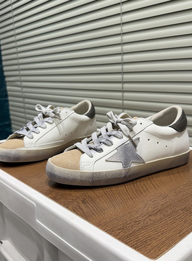 韩版真皮星星小脏鞋女2026春季复古拼色时尚百搭休闲板鞋小白鞋潮