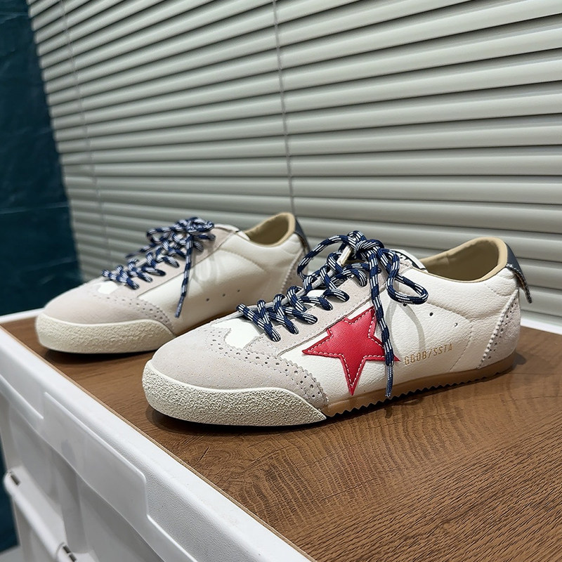 韩版复古风星星小脏鞋女2026春季新款真皮系带低帮板鞋百搭休闲鞋,女鞋,时尚休闲鞋,淘宝优惠券,粉丝福利购,淘宝优惠卷
