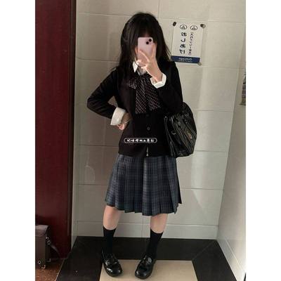 JK制服针织毛衣开衫秋冬日系学院