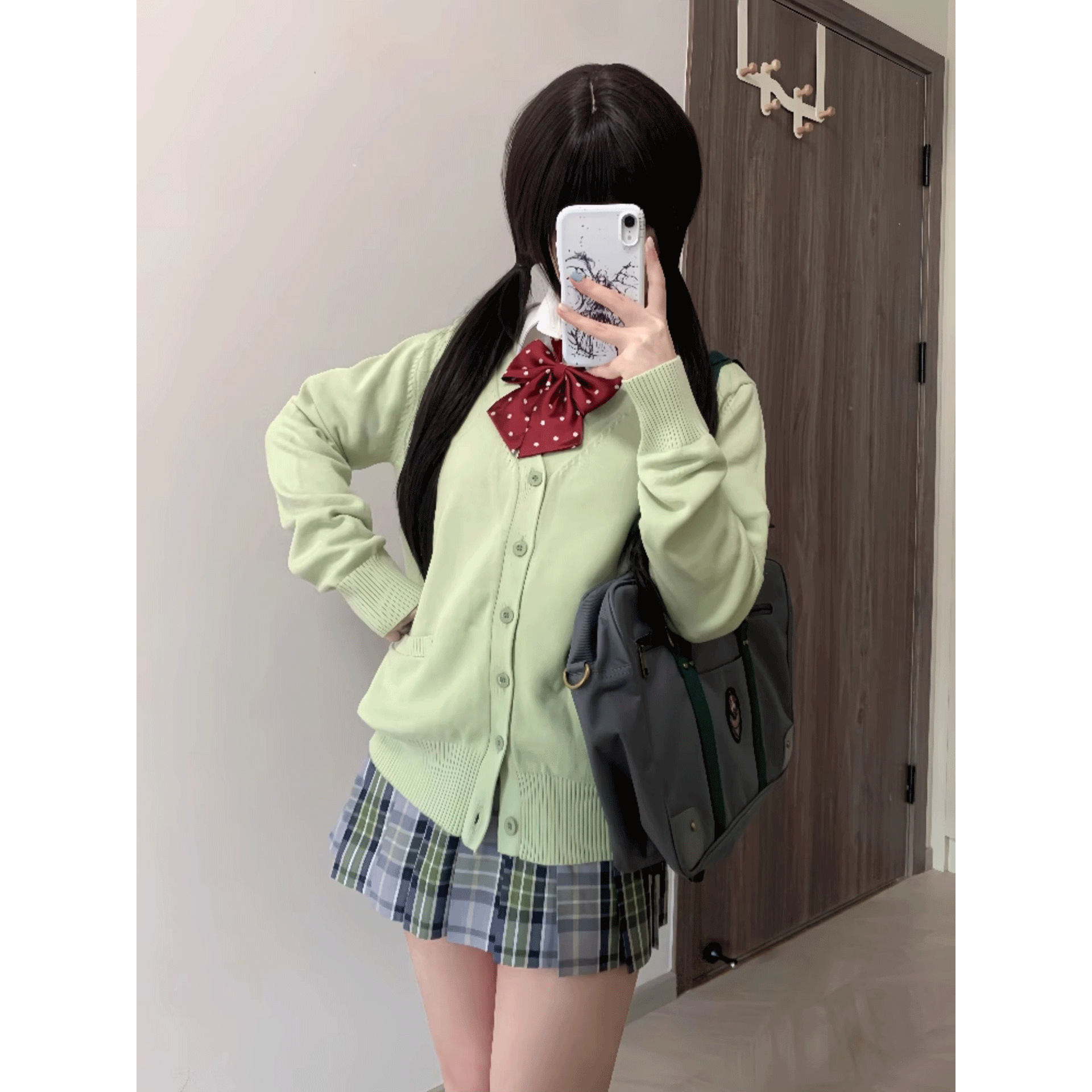 巨好穿的秋冬开衫外套毛衣学院风