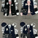 西服上衣外套女生秋冬保暖校供感叠穿套装 日系JK制服正版 原创西装