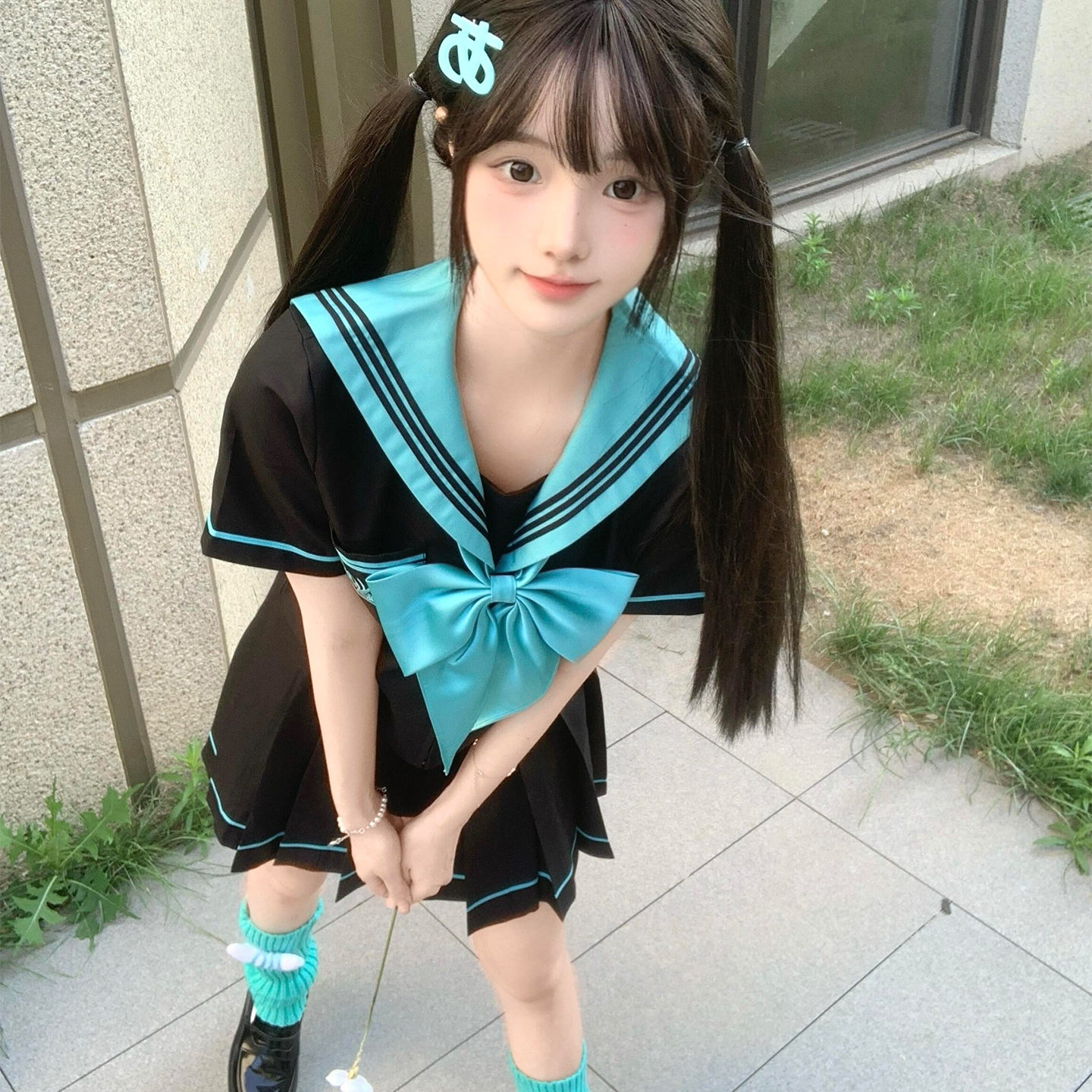 水手服制服套装女学生夏季新款