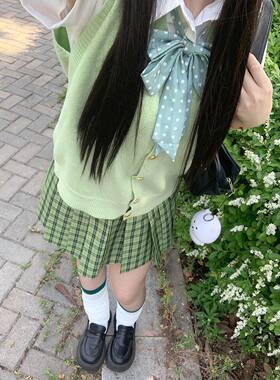 JK制服小青梅格裙百搭夏季