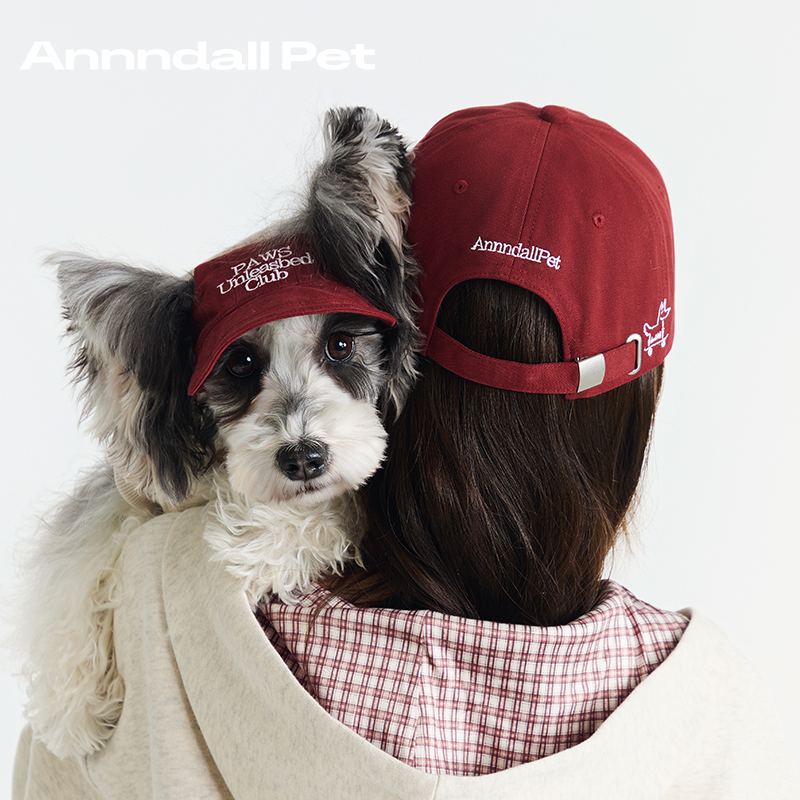“paws unleashed club”狗狗帽子时尚人宠同款鸭舌帽宠物棒球帽