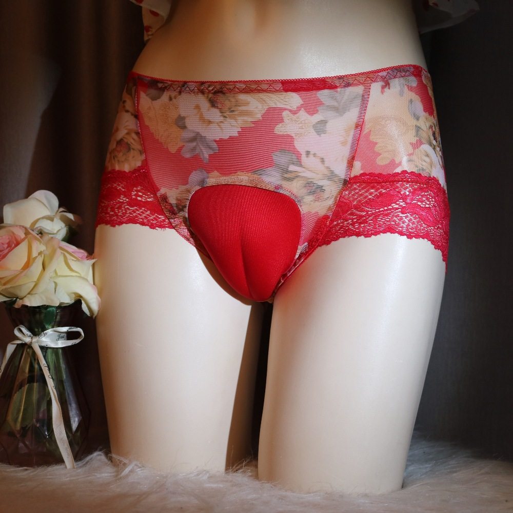纯欲伪娘隐藏下体jj三角裤女装大佬网纱高腰男娘性感假阴内裤变装,女士内衣/男士内衣/家居服,男三角内裤,淘宝优惠券,粉丝福利购,淘宝优惠卷