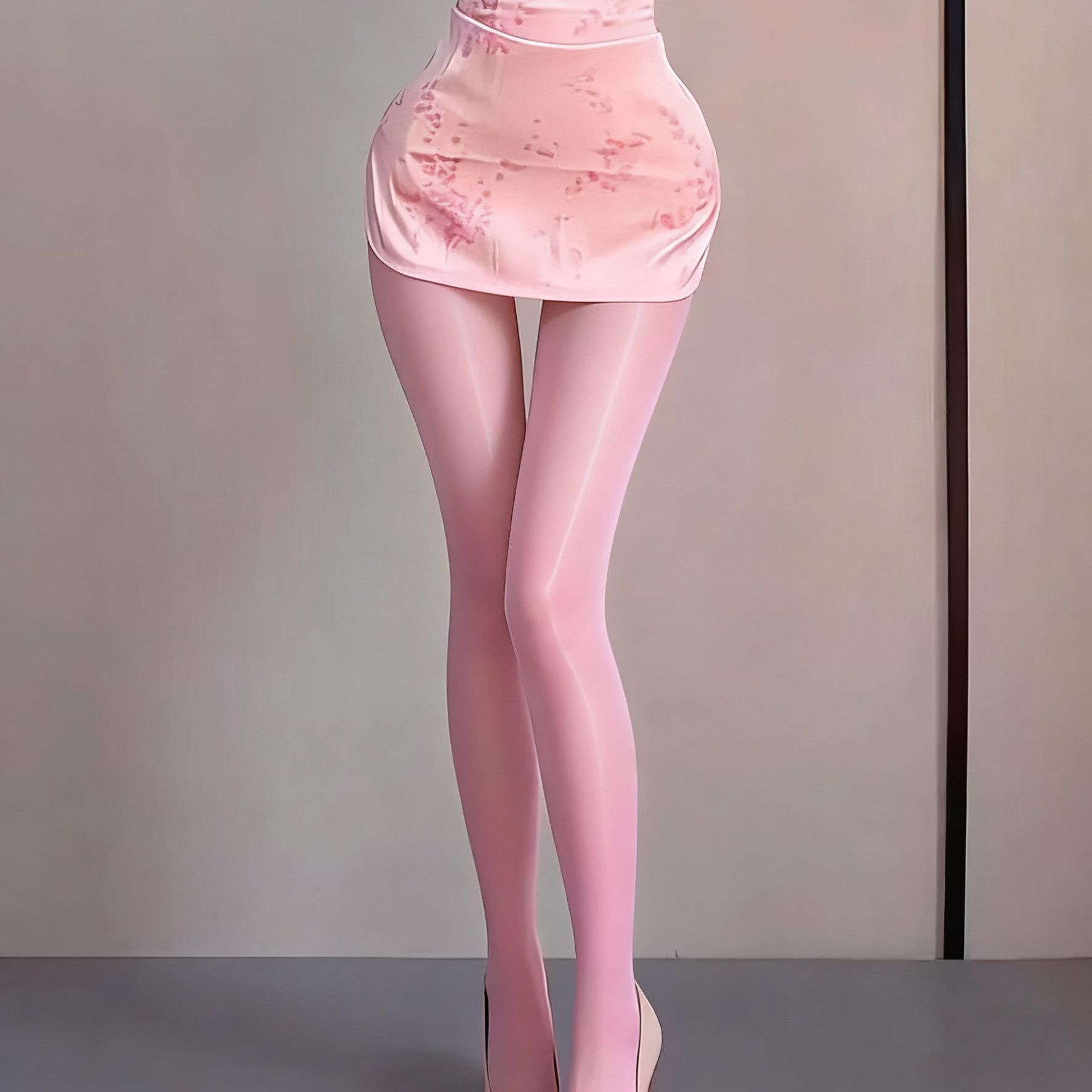 伪娘马油袜女装大佬油光细腻光滑油亮大码8D丝滑性感男娘变装丝袜