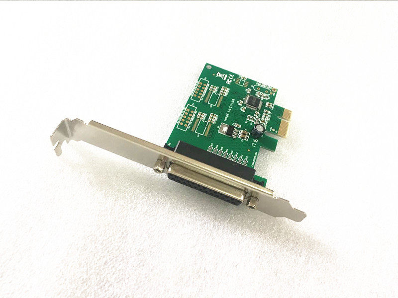 包邮盒装PCIe并口卡 pci-e转并口卡25针打印机接口转接卡LPT扩展