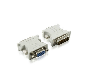 DVI24 VGA公对母接口 显卡接显示器 1转VGA转接头 特价