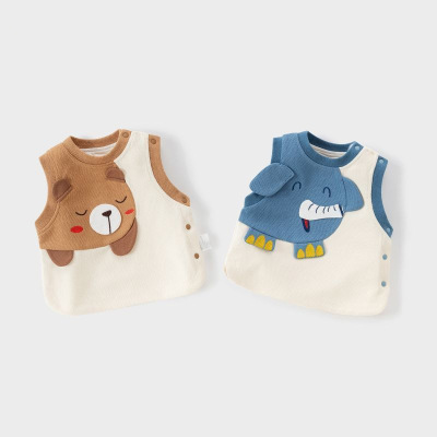 婴儿马甲秋季新款韩版宝宝背心超萌婴幼儿男女童儿童坎肩春秋外穿